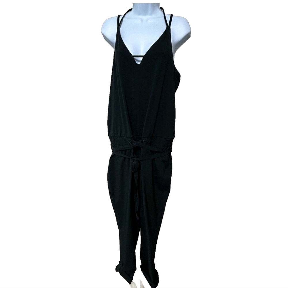 Fabletics‎ Women's Black Parker Sleeveless Romper Jumpsuit Medium